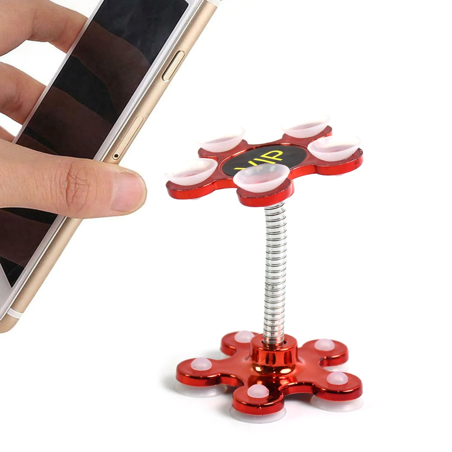 Phone Holder Car & Mount Sucker Stand vip stand (Multicolored With Box)) Phone Holder Car & Mount Sucker Stand vip stand (Multicolored With Box))